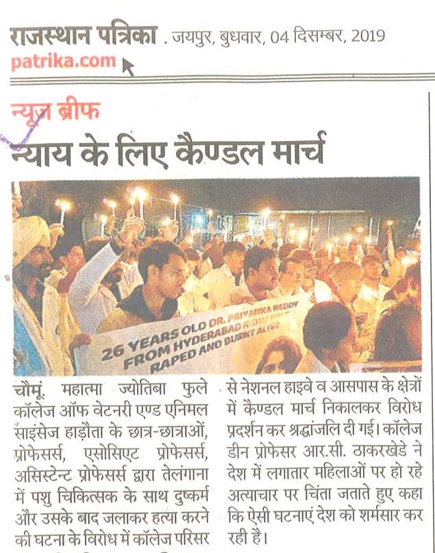 #Candle March#